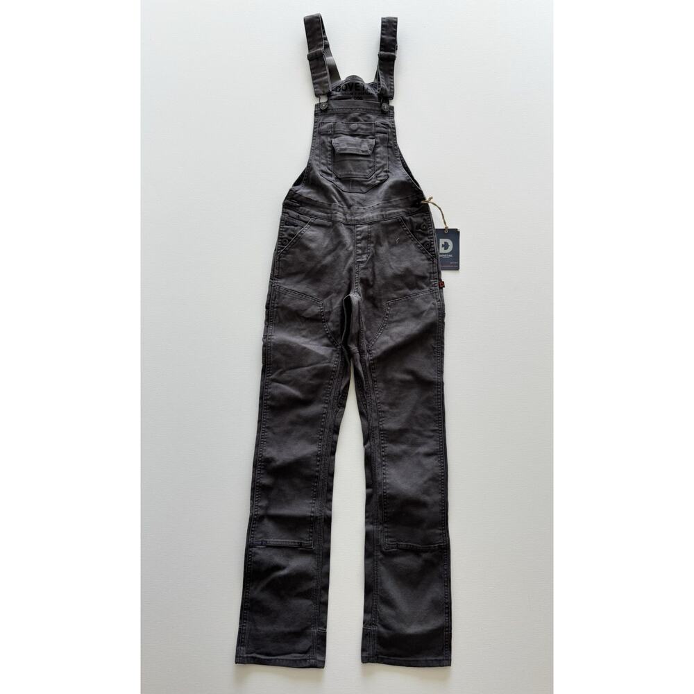 Dovetail Workwear Freshley Overalls for Women Dark Grey Canvas 00/32 NWT - Picture 2 of 5